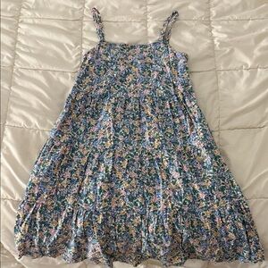 Floral Women’s Dress in Blue and Pink
